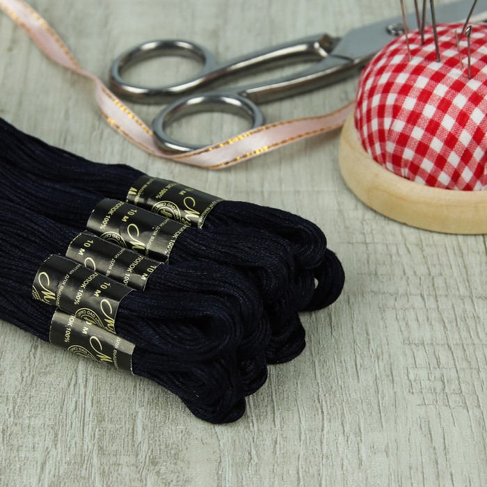 Мулине №9252,10±1м, цвет тёмно-фиолетовый