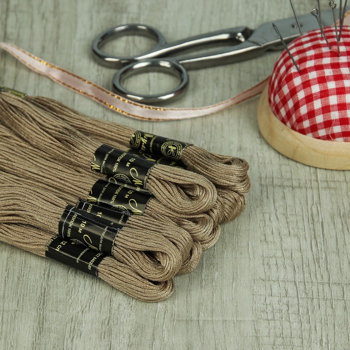 Мулине №6002,10±1м, цвет светло-коричневый