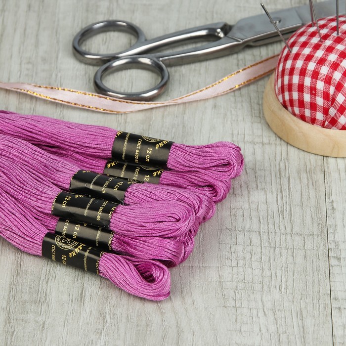 Мулине №1706,10±1м, цвет розовый