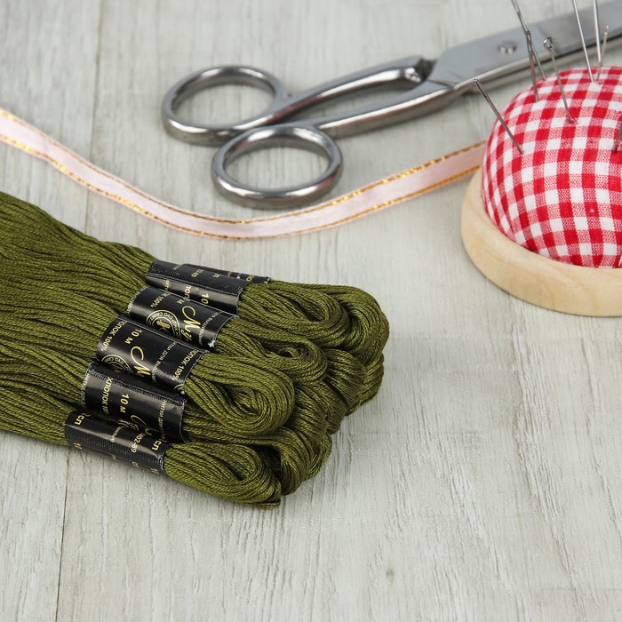 Мулине №4408,10±1м, цвет тёмно-зелёный