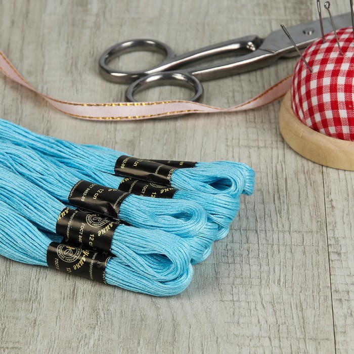 Мулине №3102,10±1м, цвет светло-голубой