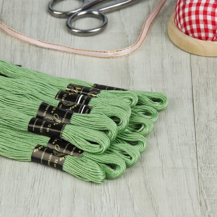 Мулине №4005,10±1м, цвет зелёный