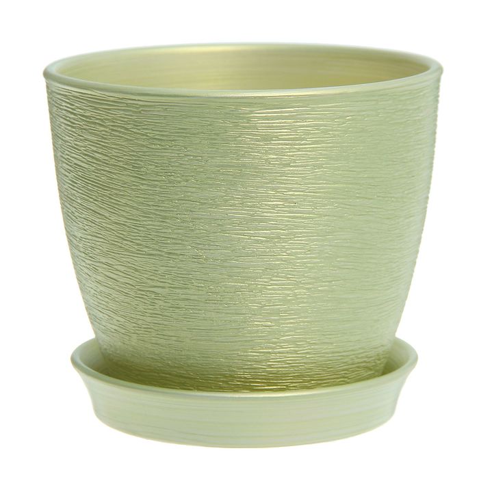 Кашпо "Виктория" люкс, салат, 3 л