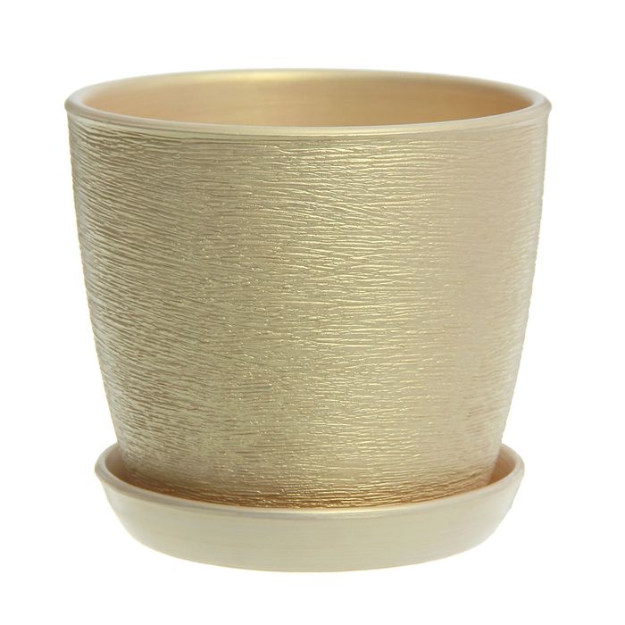 Кашпо "Виктория" люкс, персик, 4 л