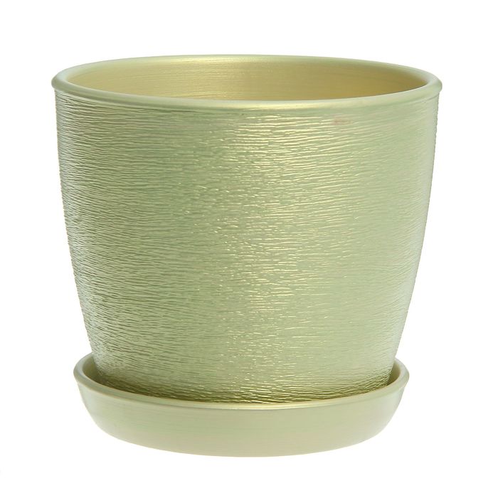 Кашпо "Виктория" салатовое, 4 л