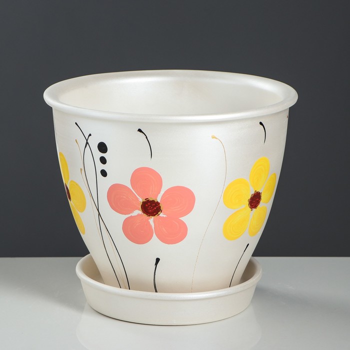 Кашпо "Титул" цветы, микс 4 л