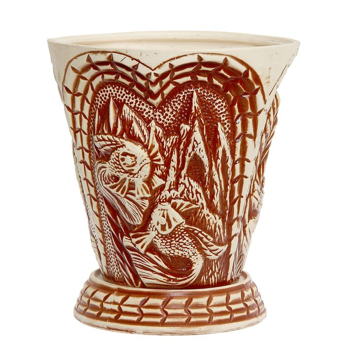 Кашпо ''Aаквариум" глазурь, коричневое, 11 л