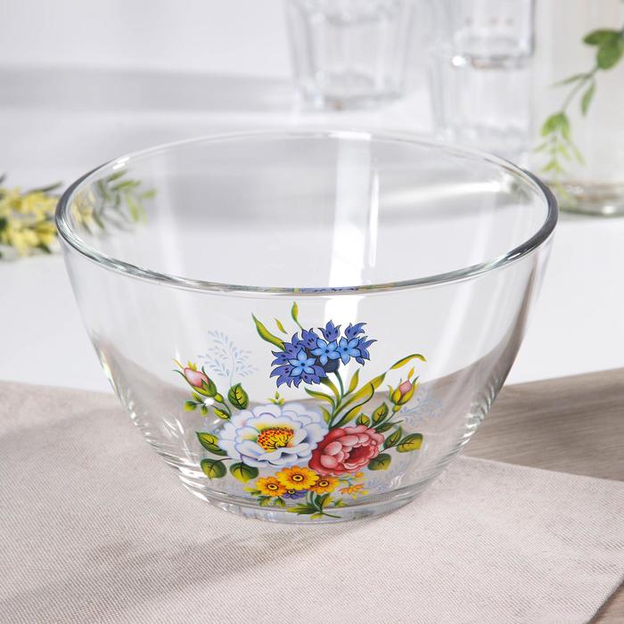 Салатник 1,5 л "Букетик", 18,5 см, в подарочной упаковке