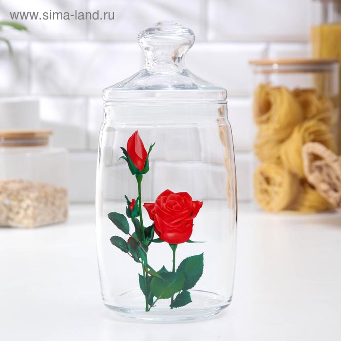 

Банка для сыпучих «Дикая роза», 1,1 л, рисунок МИКС