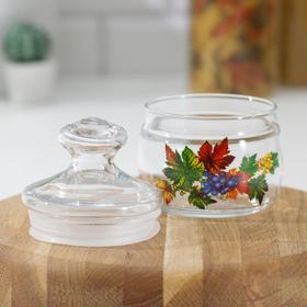 

Банка для сыпучих GiDGLASS «Осенний вальс», 500 мл, крышка cesin