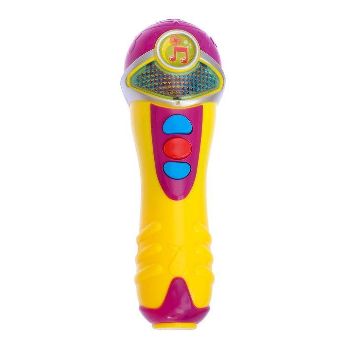 Игрушка музыкальная микрофон "Пой со мной", световые и звуковые эффекты