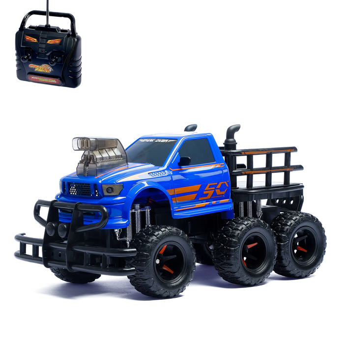 Машина радоуправляемая "Пикап", с 3 осями