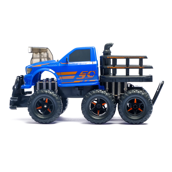 Машина радоуправляемая "Пикап", с 3 осями