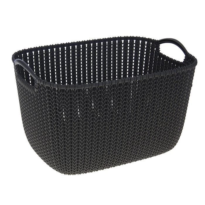 Корзина 19 л Knit, цвет темно-серый