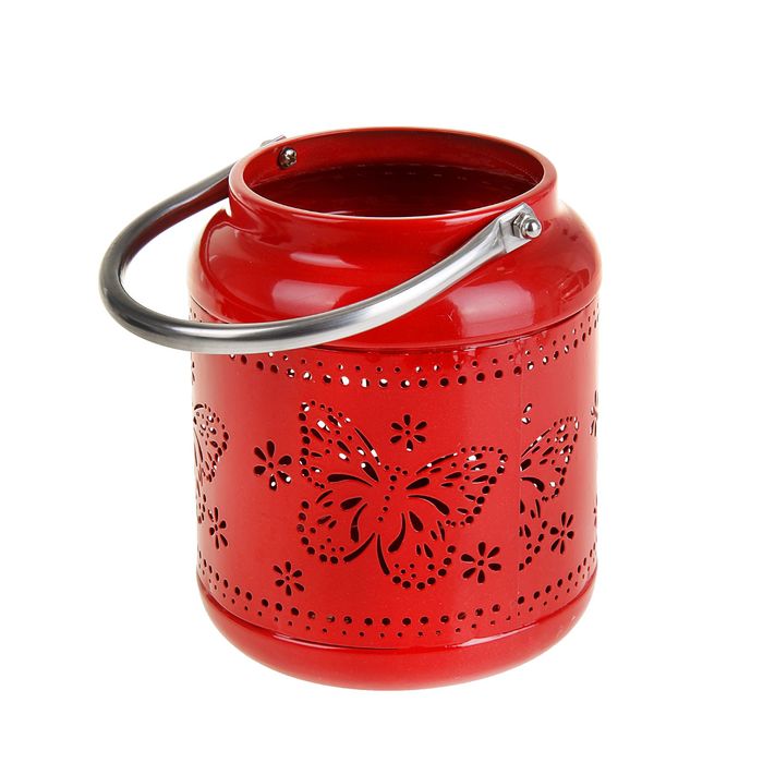 Подсвечник резной "Бабочка" МИКС