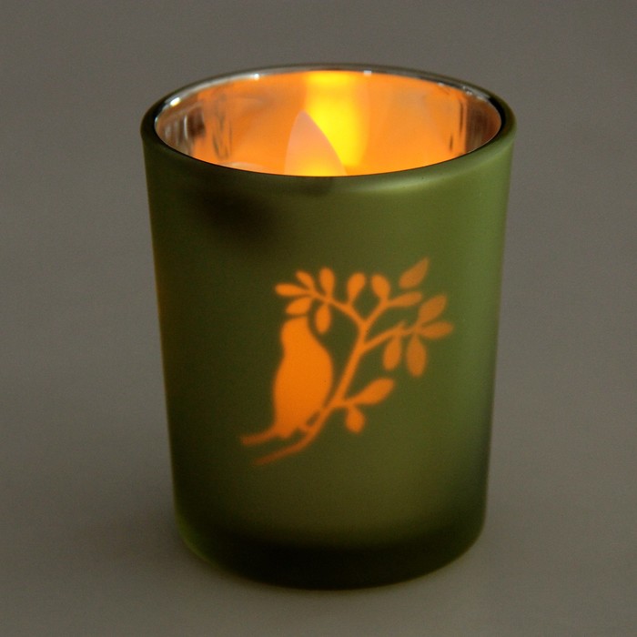 Подсвечник на 1 свечу "Птица на ветке"