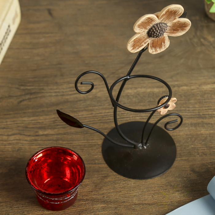 Подсвечник 1 свеча "Полевой цветок"