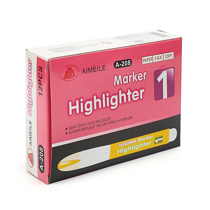 Маркер-текстовыделитель 4 мм МИКС