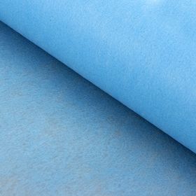 Фетр для упаковок и поделок, однотонный, голубой, двусторонний, рулон 1шт., 50 см x 15 м