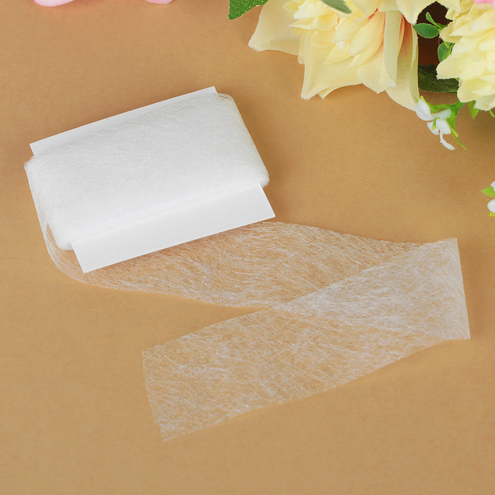 Паутинка клеевая, ширина 25мм, 3м, цвет белый