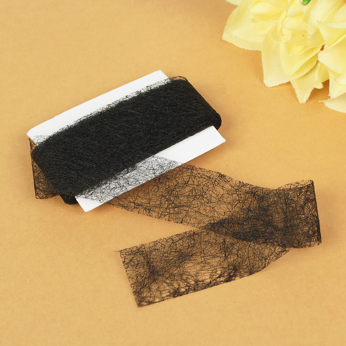 Паутинка клеевая, ширина 20мм, 3м, цвет чёрный