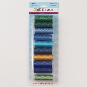 Нитки для вышивания №3, 183 м, 10 шт, цвет разноцветный от Сима-ленд