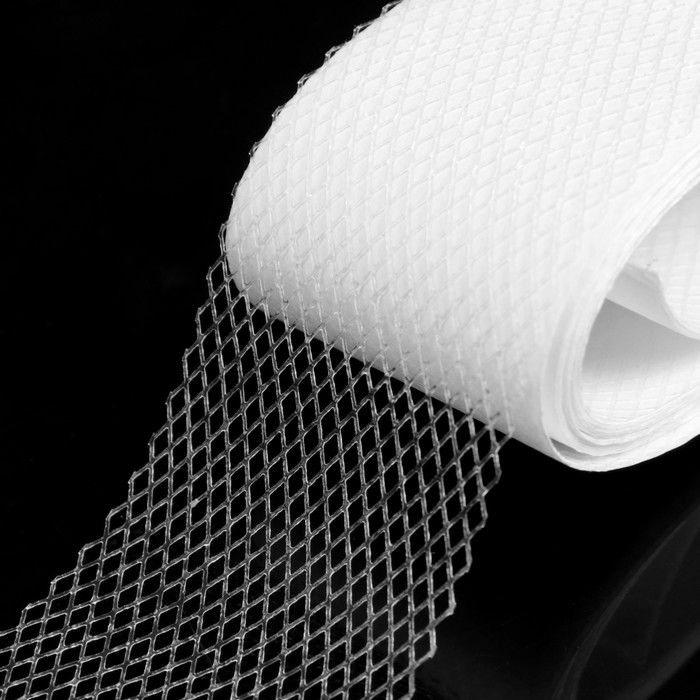 Паутинка-сеточка клеевая на бумаге, ширина 40мм, 3м, цвет белый