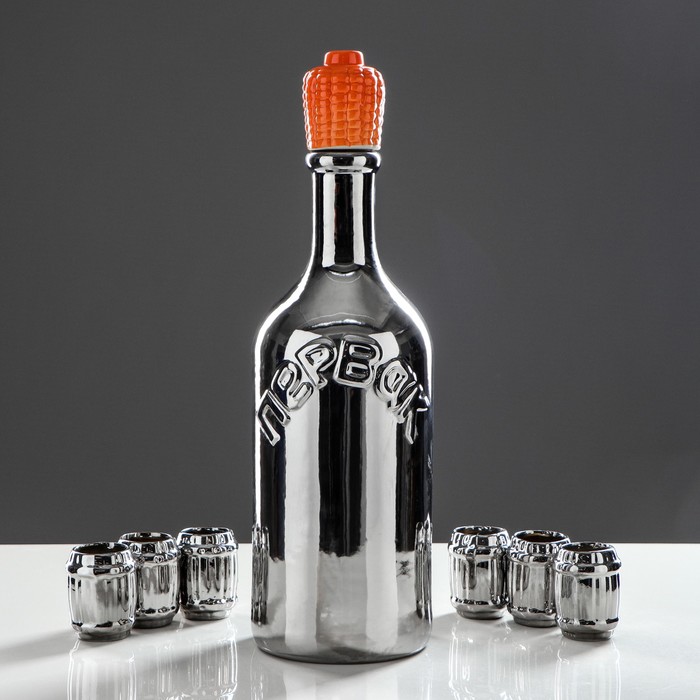 Штоф с рюмками "Первак", 7 предметов, 3,2 л