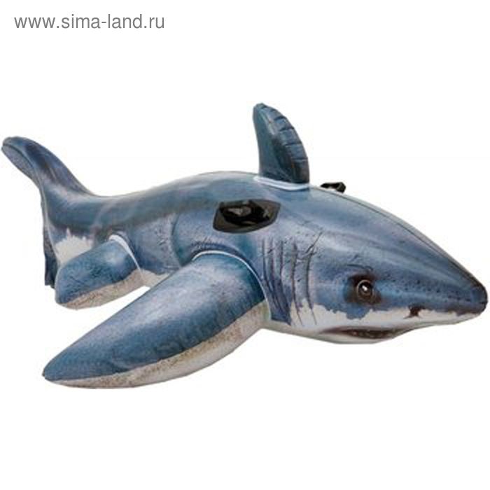 Игрушка для плавания «Акула», 173 х 107 см, от 3 лет, 57525NP INTEX игрушка для плавания крокодил 168 х 86 см от 3 лет 58546np intex