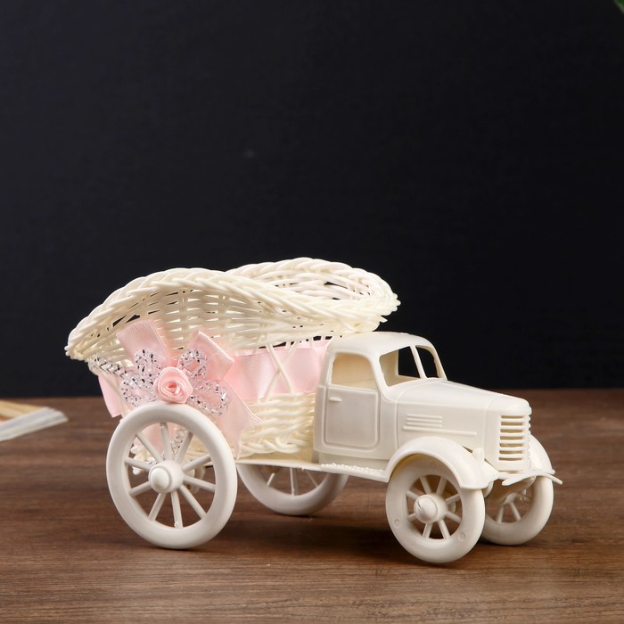 Корзина декоративная "Грузовичок с высокими бортами" МИКС