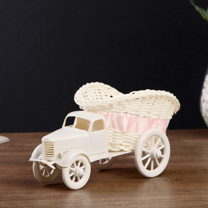 Корзина декоративная "Грузовичок с высокими бортами" МИКС