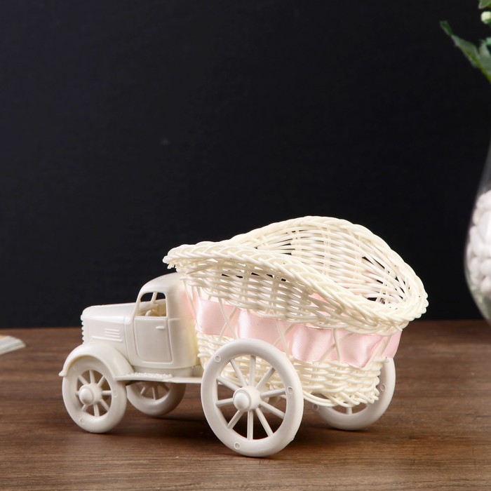 Корзина декоративная "Грузовичок с высокими бортами" МИКС