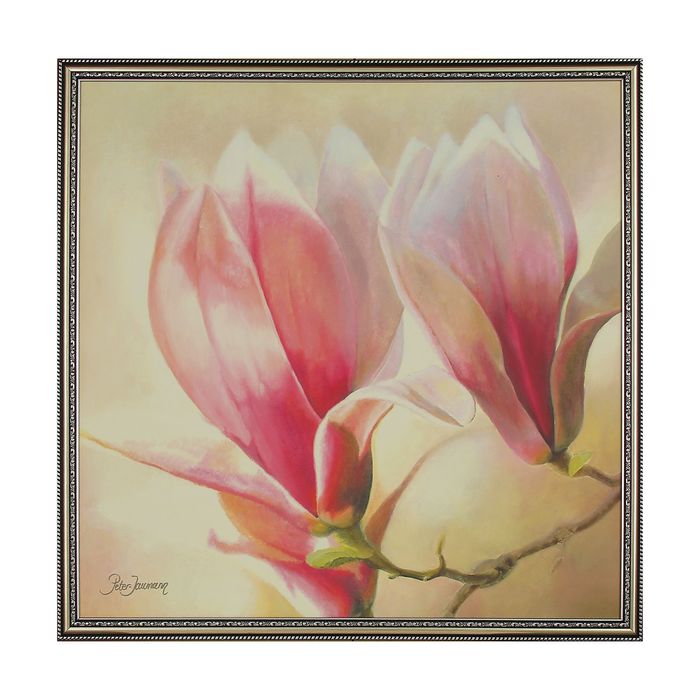 Картина "Бело-розовая магнолия"