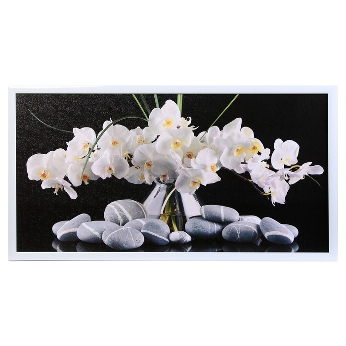 Картина "Белые орхидеи" 103*53см