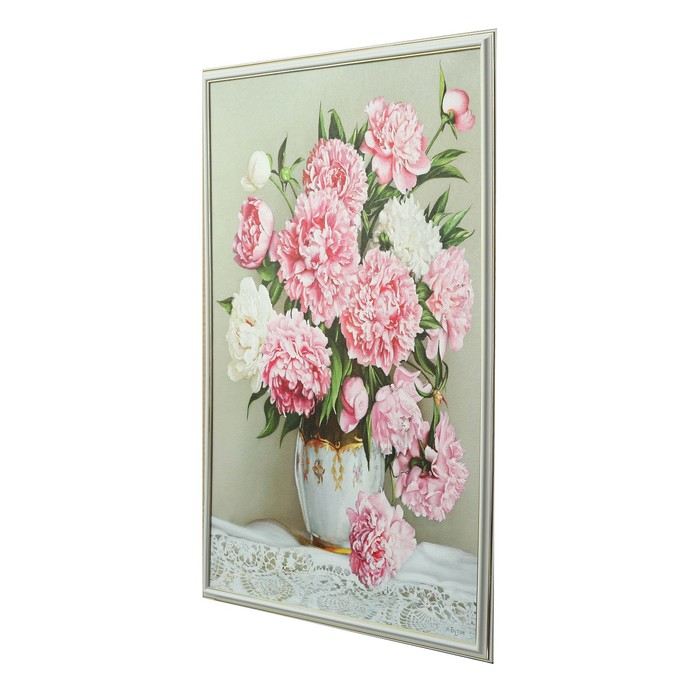 Картина "Пионы в белой вазе"