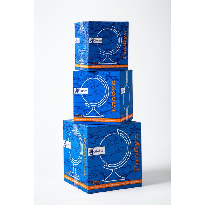 Глобус политический рельефный «Классик», диаметр 210 мм, с подсветкой