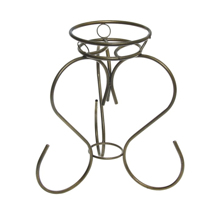 Подставка для цветов d=22 см "Тюльпан-1", цвет бронзовый антик