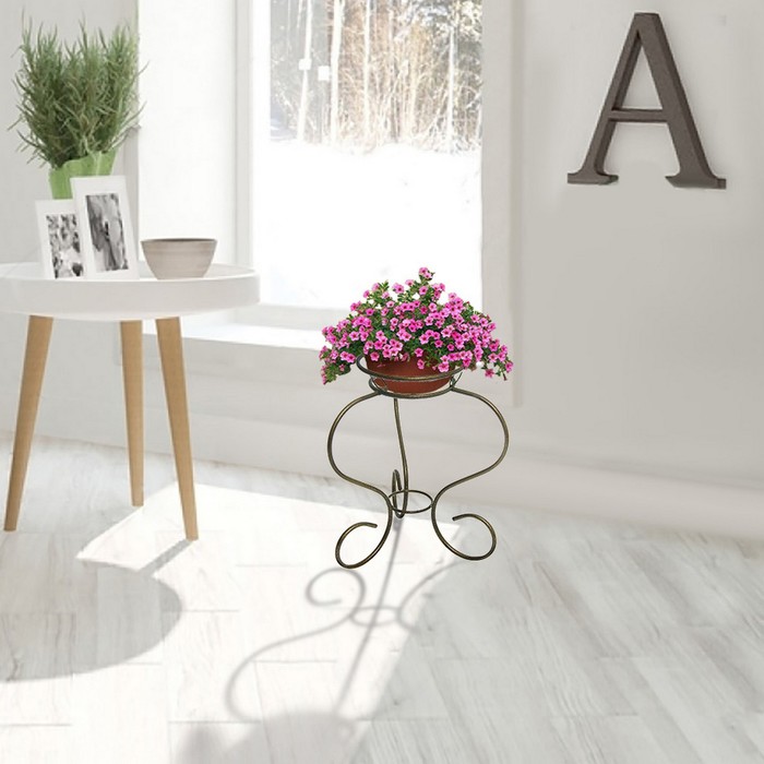 Подставка для цветов d=19 см "Кувшин", цвет бронзовый антик