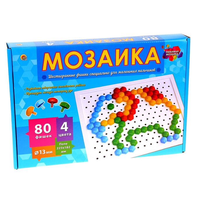 Мозаика «Шестигранная», 80 элементов