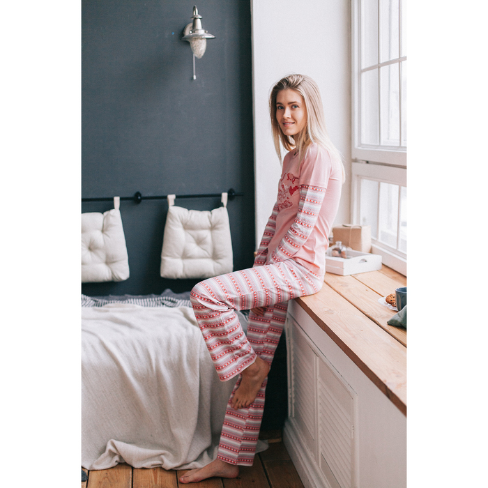 Комплект женский (джемпер, брюки) Фрея ML242416/01 персиковый, р-р 44 (88) рост 158-164