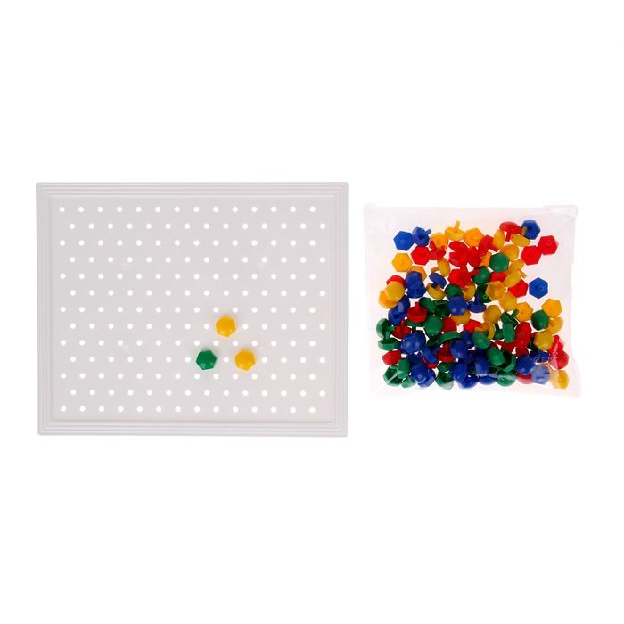 Мозаика пластиковая «Шестигранная», 120 фишек, диаметр 13 мм