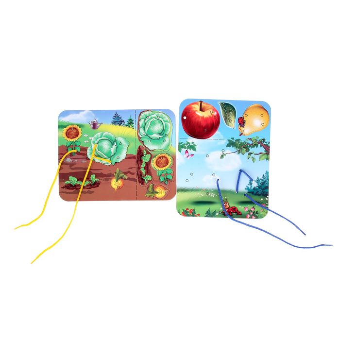 Шнуровка "Фрукты и овощи"