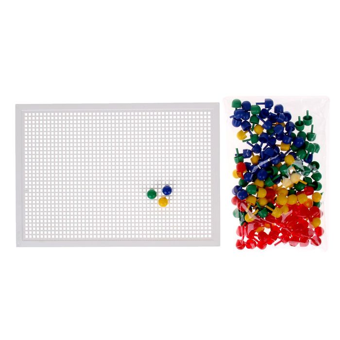 Мозаика пластиковая, 160 фишек, диаметр 13 мм