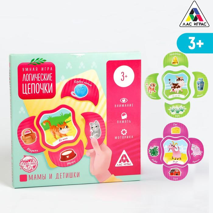 Игра дидактические пазлы на логику "Мама и малыш"