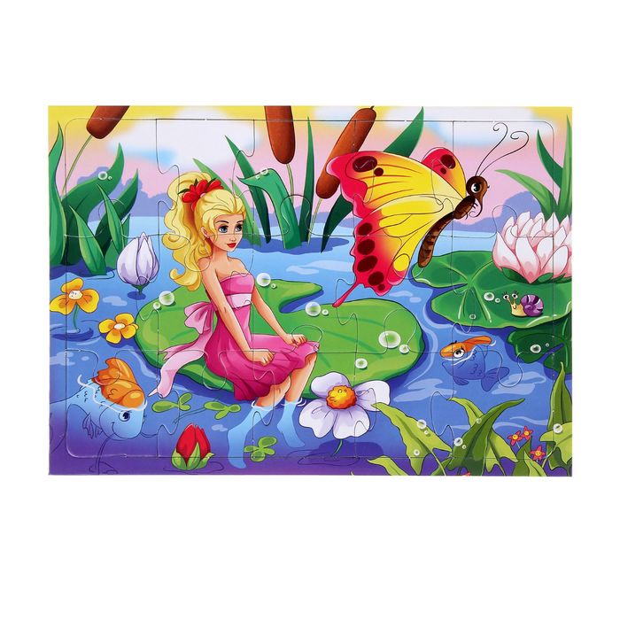 Пазл в рамке "Дюймовочка"