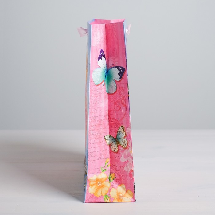 Пакет ламинированный вертикальный «От всего сердца», S 11 × 14 × 5,5 см