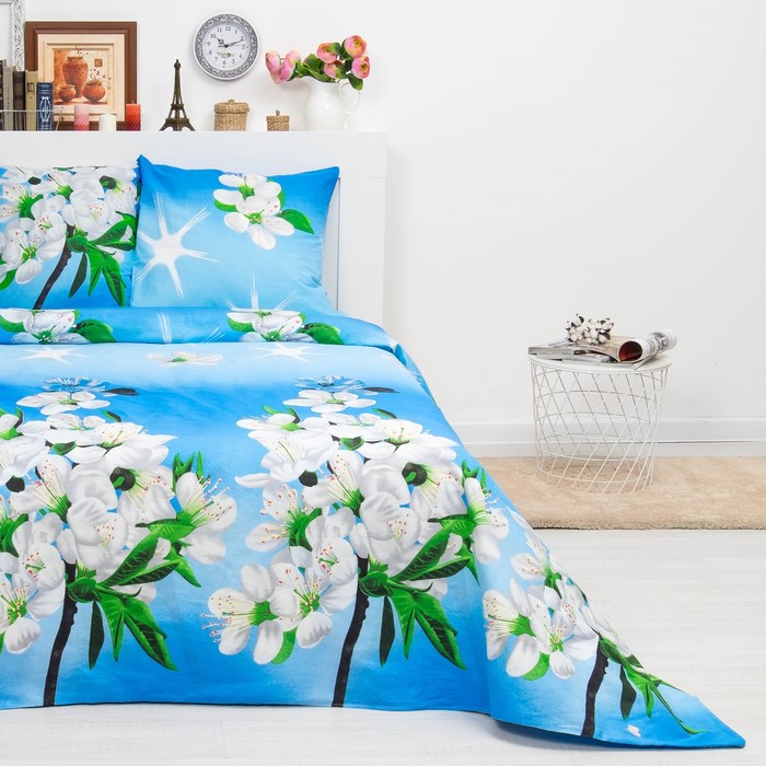 Постельное бельё 2 сп., Сударушка Виктория 175*215 см, 200*220 см, 70*70 см 2 шт., бязь, 125 г/м