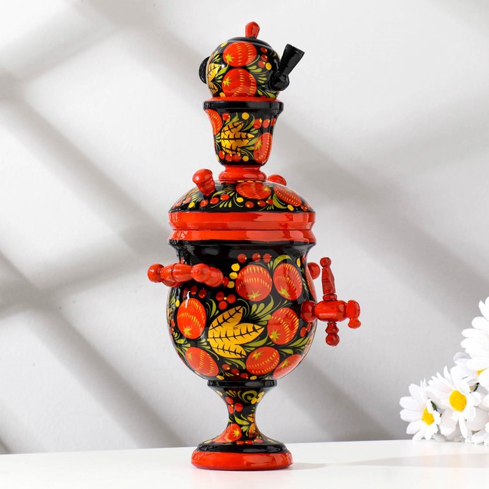 Сувенир «Самовар», хохлома