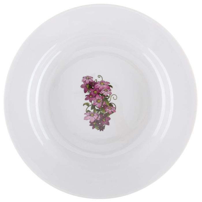 Тарелка глубокая 23,5 см "Клематис", 450 мл