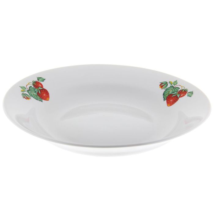 Тарелка глубокая 23,5 см "Цветущая земляника", 450 мл